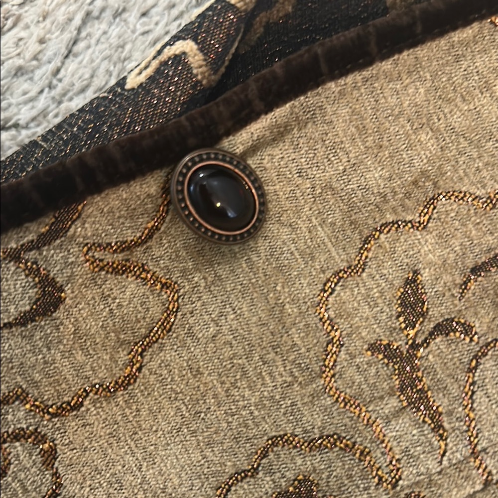 Handmade Brown and Cream Patterned Jacket - Picture 7 of 11